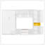 Lit escamotable simple en bois avec meuble télé, 2 tiroirs, tablettes et armoires, blanc-129747072