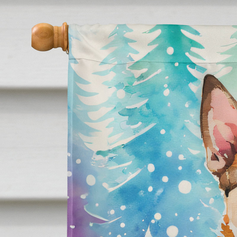Double Sided Polyester Christmas, 40'' H x 28'' W