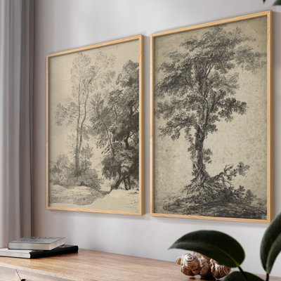 "Croquis rétro I", 2 pièces