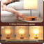 Bedside Lamps Set Of 2, Touch Table Lamps With 2 USB Ports, Pleated Fabric Shade, 3 Way Dimmable Lamp For Bedroom, Living Room, Home Office (Bulb Included)-197627265