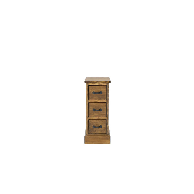 Broussard 29cm W Solid Wood Bedside Table