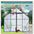 8x8 FT Double Door Polycarbonate Greenhouse Raised Base and Anchor Aluminum Heavy Duty Walk-in Greenhouses for Outdoor Backyard in All Season,Black-121644133-121644130