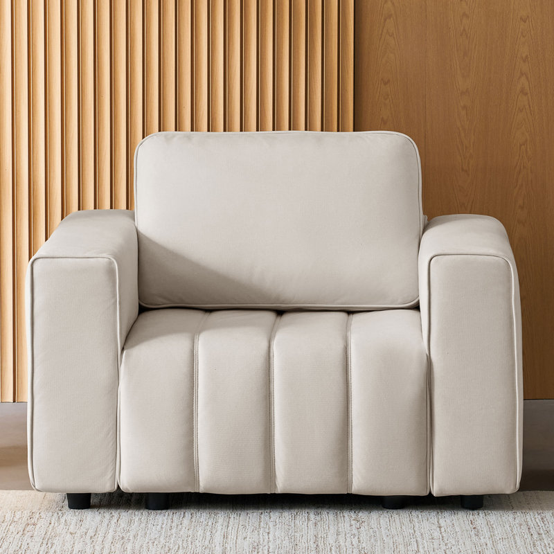 Canapé capitonné Hofmeister, Beige