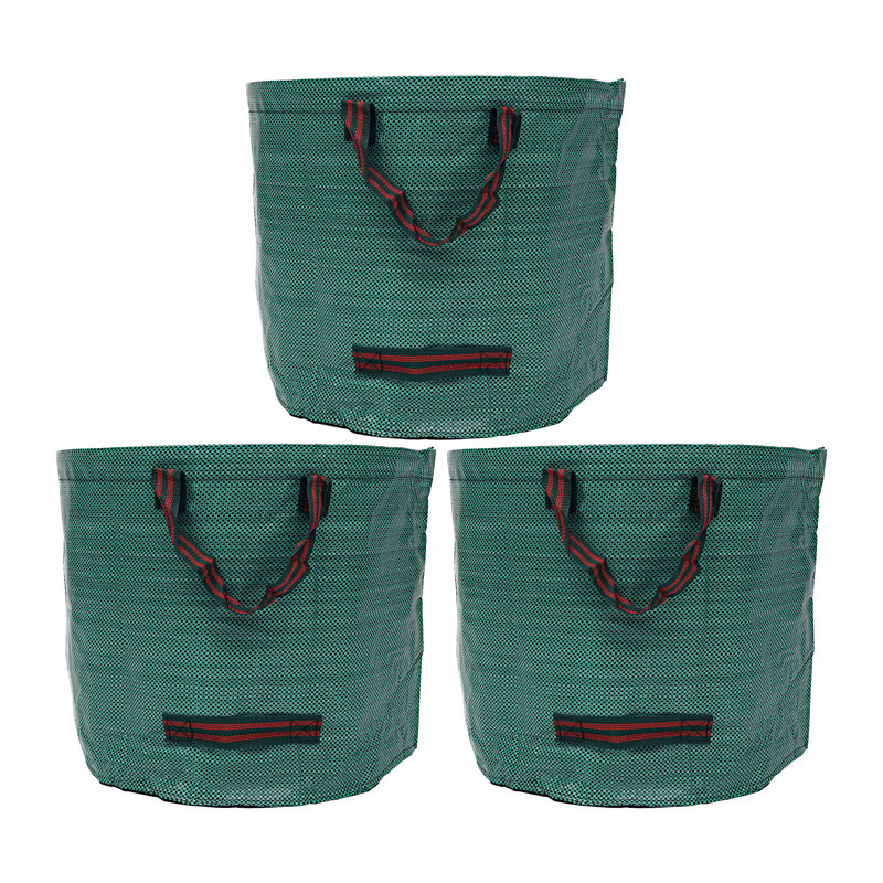Paquet de 3 sacs à déchets de jardin réutilisables de 27 gallons pour jardin
