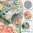 Farmhouse Floral Machine Washable Rug with Non Slip TPR Backing Soft Thin Foldable Mat Botanical Butterfly Printed Carpet Low Pile Non Shedding Carpet-427327370
