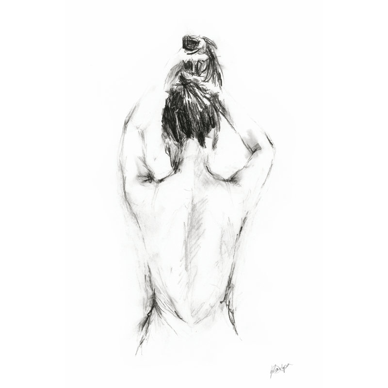 Back Study I by Ethan Harper - Wrapped Canvas Print, 46cm H x 30cm W