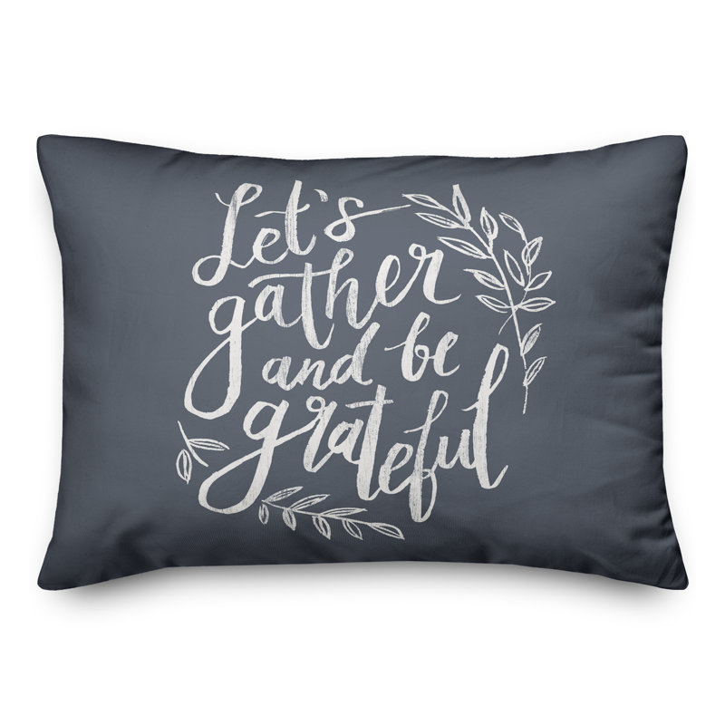 Outdoor Reversible Throw Pillow, Ardoise, H 14 po x l 20 po