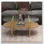 Table basse ovale en verre-1712492772