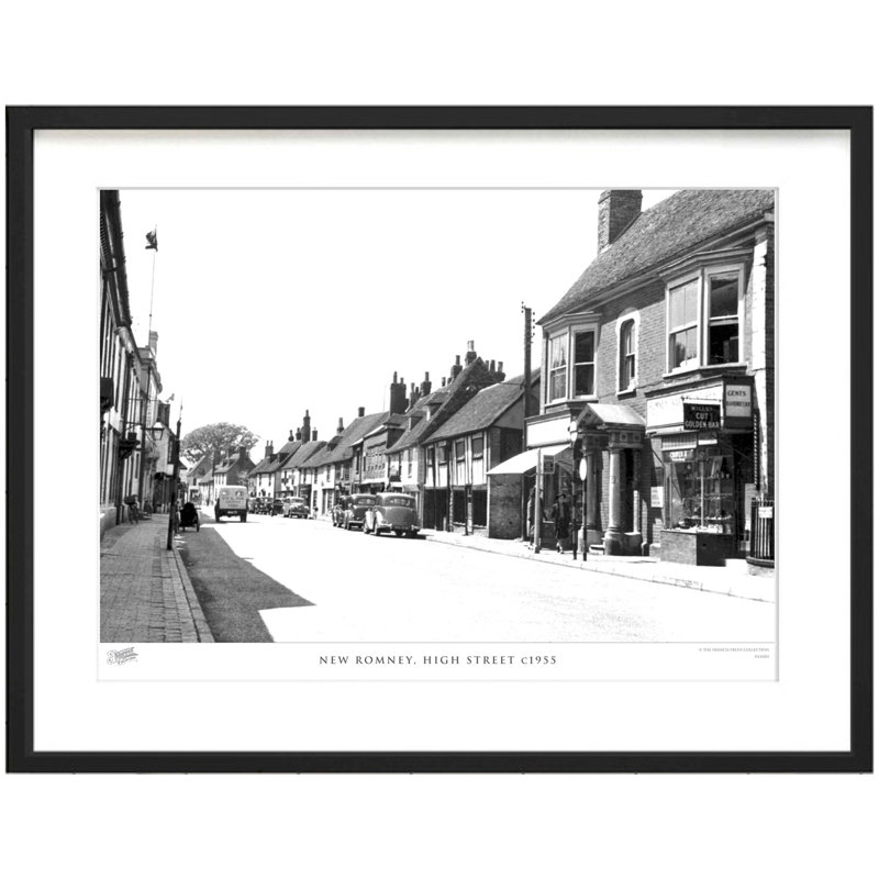 New Romney, High Street C1955 by Francis Frith - Single Picture Frame Print, 60cm H x 80cm W x 2.3cm D
