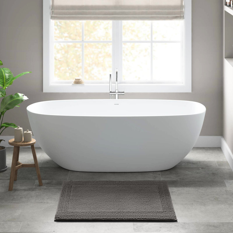 1 Pcs 100% Cotton 3000 Gsm Charcoal Reversible Bath Rug 20x30" - Heavyweight, Non Slip Needed, Superior Design , Machine Washable, , Medium Pile 0.5