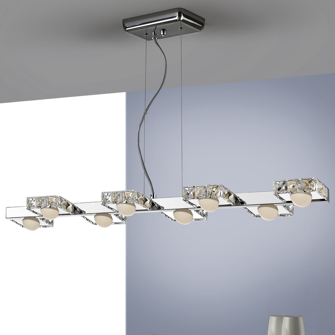 Lineare LED-Pendelleuchten-Set 8-flammig Icarus