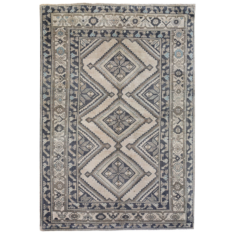 Tapis tribal Dakhia 5 x 7 rétro Anatolian