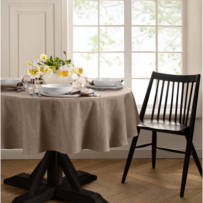 Nappe ronde / ovale en polyester Brosh, Taupe, Ovale 60 po x 84 po