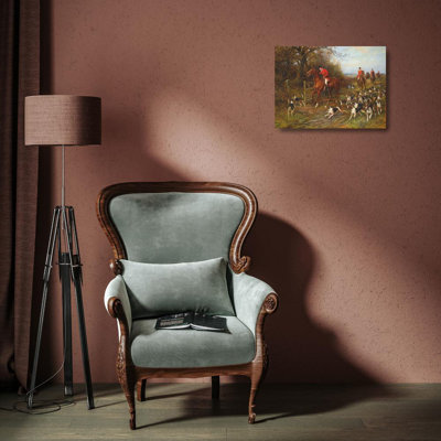 "Drawing Covert" by  Heywood Hardy - Gallery Wrap Canvas Wall Art
