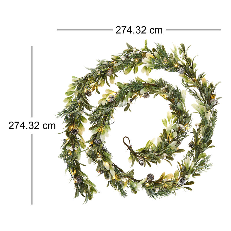 274.32cm Lighted Garland with Lights