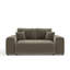Two-seater square arms loveseat sofa-1401887447