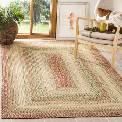 Alaw Striped Rust/Multi Indoor/Outdoor Rug