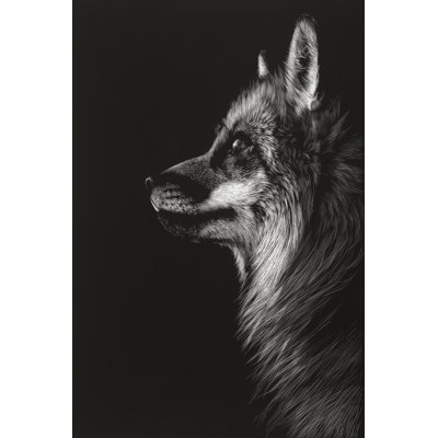 Black Glimpse V by Julie T. Chapman - Wrapped Canvas Print