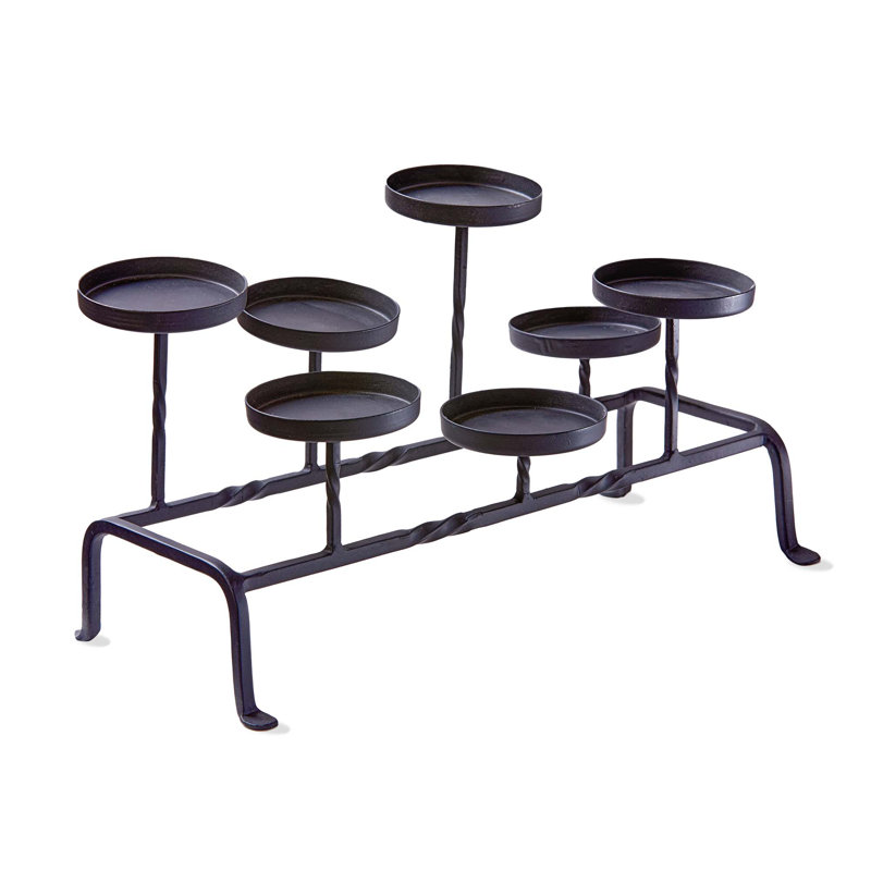 Twist Fireplace 7 Pillar Candle Holder