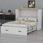 Lit escamotable avec lit plateforme escamotable et grand tiroir de rangement Murphy-176794382
