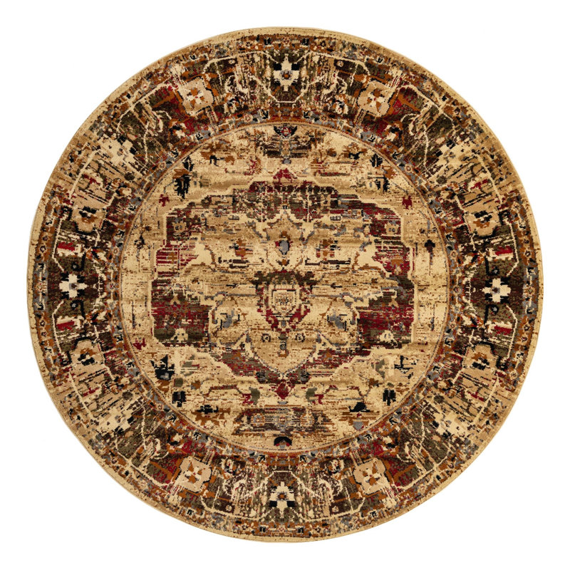 Alameda Abstract Indoor Rug, Round 7'