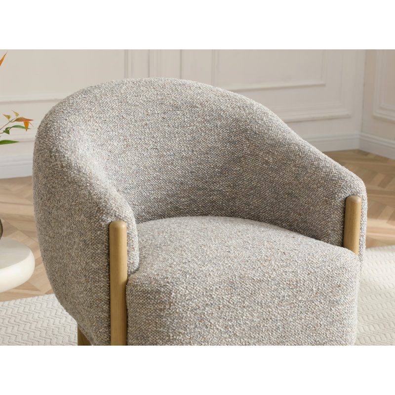 Upholstered Accent Chair, Beige