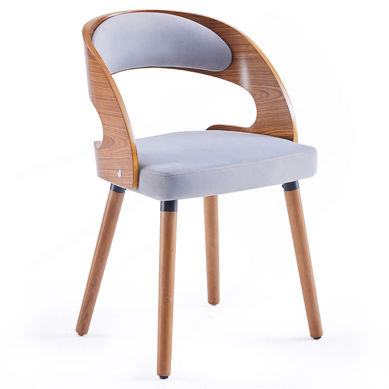 Wood Dining Chairs, Light Gray, 1
