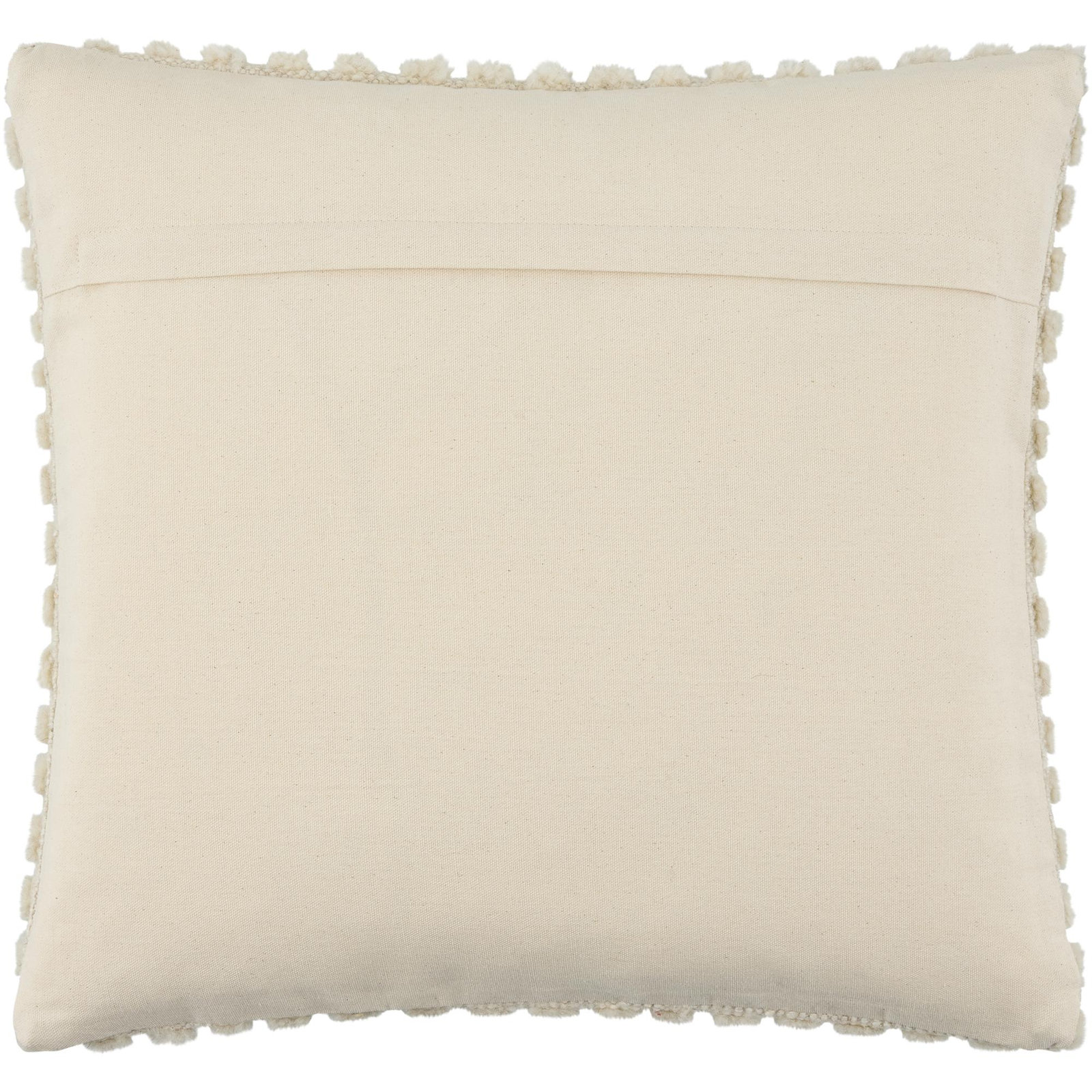 Cotton Pillow Cover, Square 20", Pillow Cover Only - No Insert, Ivory