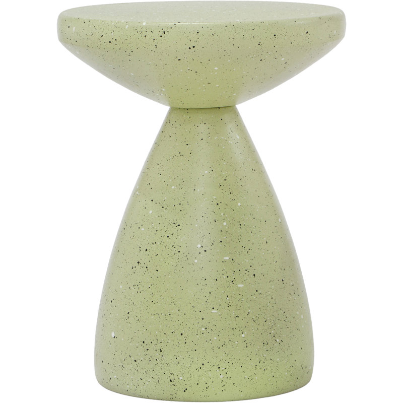 Table d'appoint en fer Anika Hendershot, Terrazzo vert