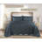 Aspen Floral Scalloped Edge Cotton Blend Coverlet / Bedspread with Sham Set-1861085160-1861085155