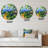 Simple Road in Spring Tree Forest - Farmhouse wall clock-59913242