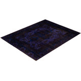 Overdyed One-of-a-Kind 8' 1" X 10' 0" Hand Knotted Area Rug