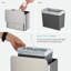 Bac à compost en acier inoxydable 1,3 gallon Home Zone Living avec contrôle des odeurs CleanAura et doublure amovible
