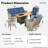5 - Person Patio Furniture Set with Swivel Rockers, Outdoor Wicker Rattan High Back Seating Group with Cushions, All Weather Sofa Conversation Set with Fire Pit Table for Garden Backyard-4976430