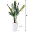 Palmier artificiel 60 po avec plante blanche 60 po, plante d'intérieur exotique et réaliste-129037218-129037222