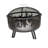 Joy by Endless Summer, 24" Round Wood Burning Fire Pit with Flame Design