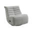 Fauteuil inclinable oscillant en chenille Talmon Oyster-1793674433