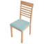 47cm H Fabric Upholstered Slat Back Side Chair in Brown, Green-2022100645-2022100635