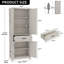 Armoire de cuisine de ferme 72 po Rubinstein avec 2 portes, tablettes réglables et tiroir-1501457397
