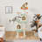 Burford Paw-Shaped Play Tower Cat Tree with Natural Sisal-1266467789