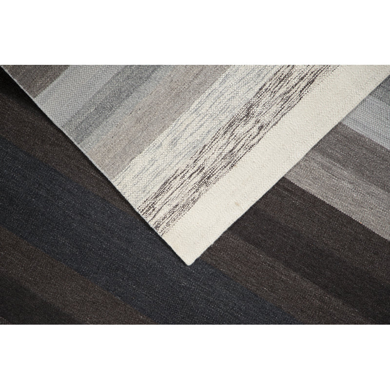 Textures Wool Striped Area Rug in Beige, Rectangle 8' x 10'