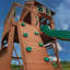 Backyard Discovery Atlantis Cedar Wood Climbing Frame with 2 x Swings, Trapeze and 1 x Slide