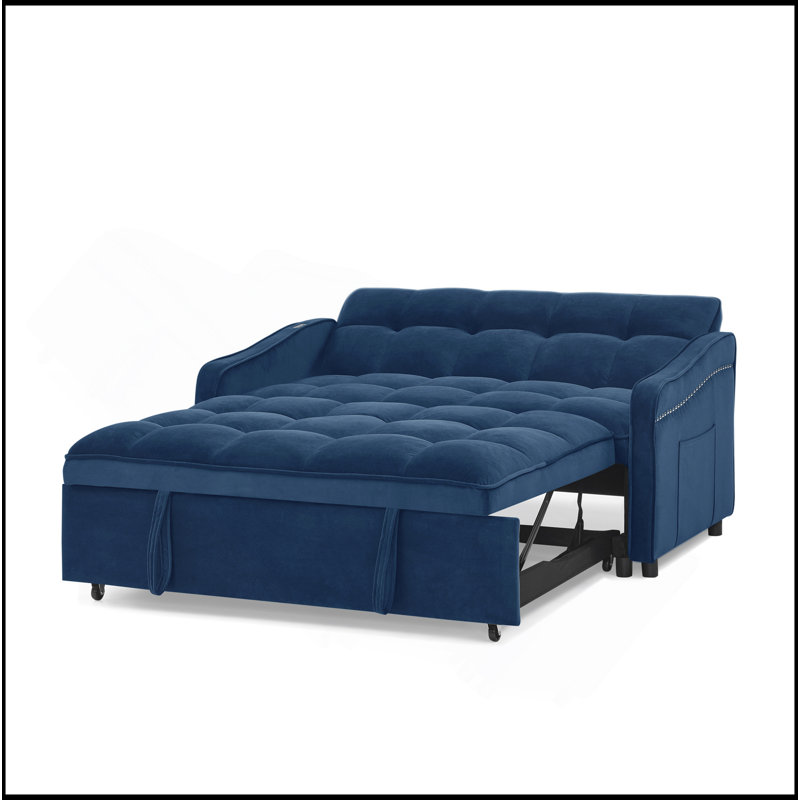 Canapé-lit avec causeuse Loveseat, Bleu