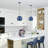 Cavill Led Ocean Blue Globe Pendant-121436202