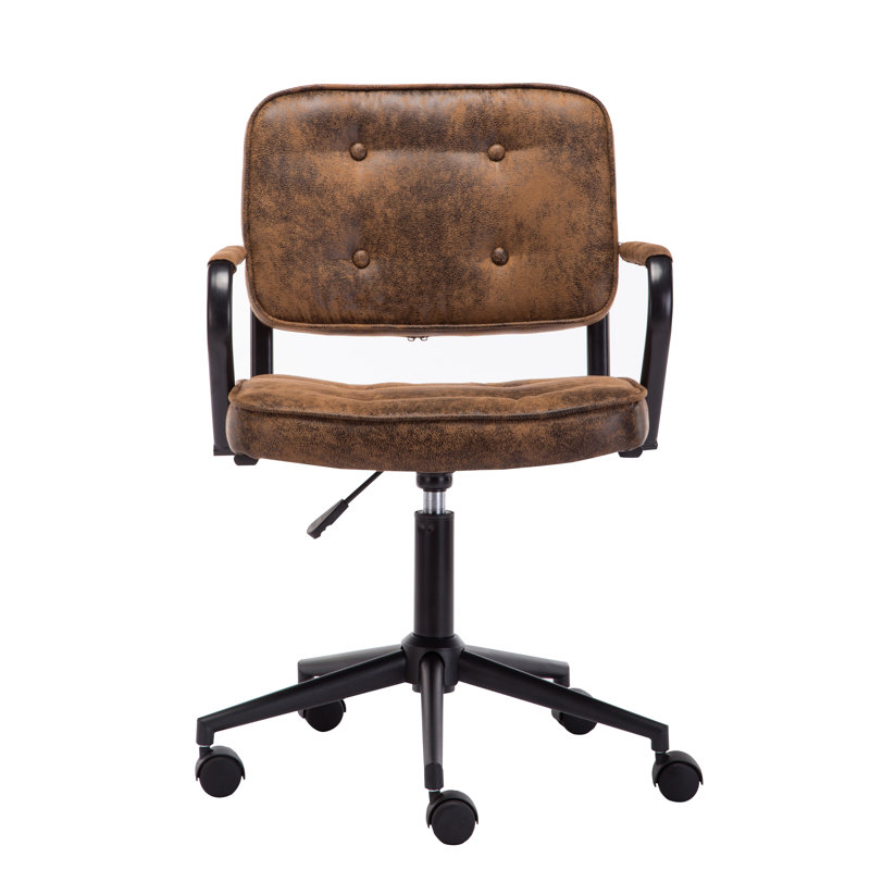 Caroli Suede Office Chair, Brown