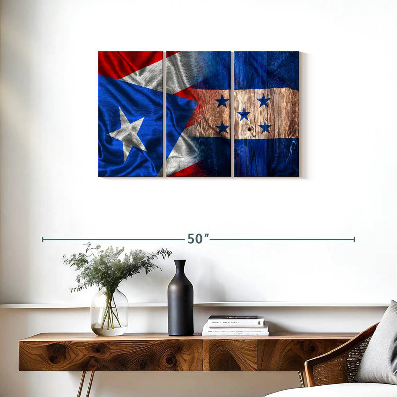 Drapeau de Borges au Honduras et à Porto Rico, H 20 po x l 33 po