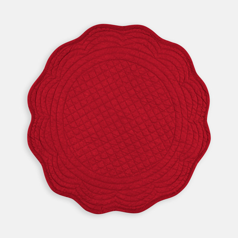 Napperon en coton Grover, Rouge