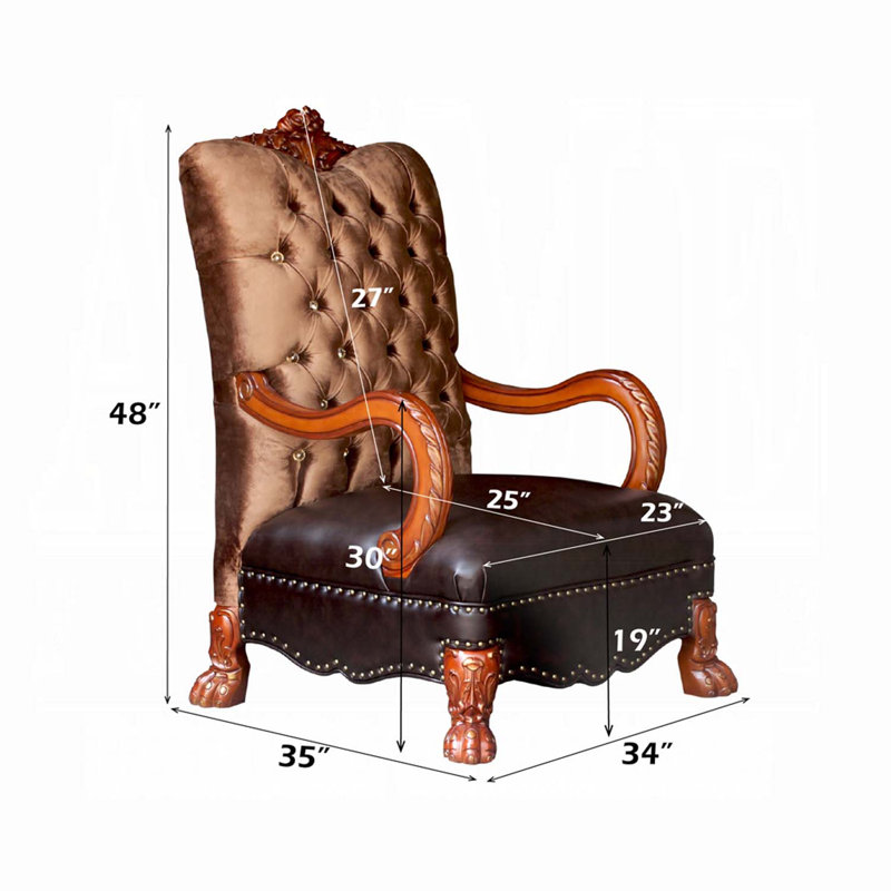 Chaise Dresden avec coussin, velours os et finition patinée dorée, Gris, Gris