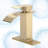 Waterfall Single Hole Single-Handle Low-Arc Bathroom Faucet-107519841