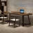 Walnut Rectangular Solid Wood desk-109518908